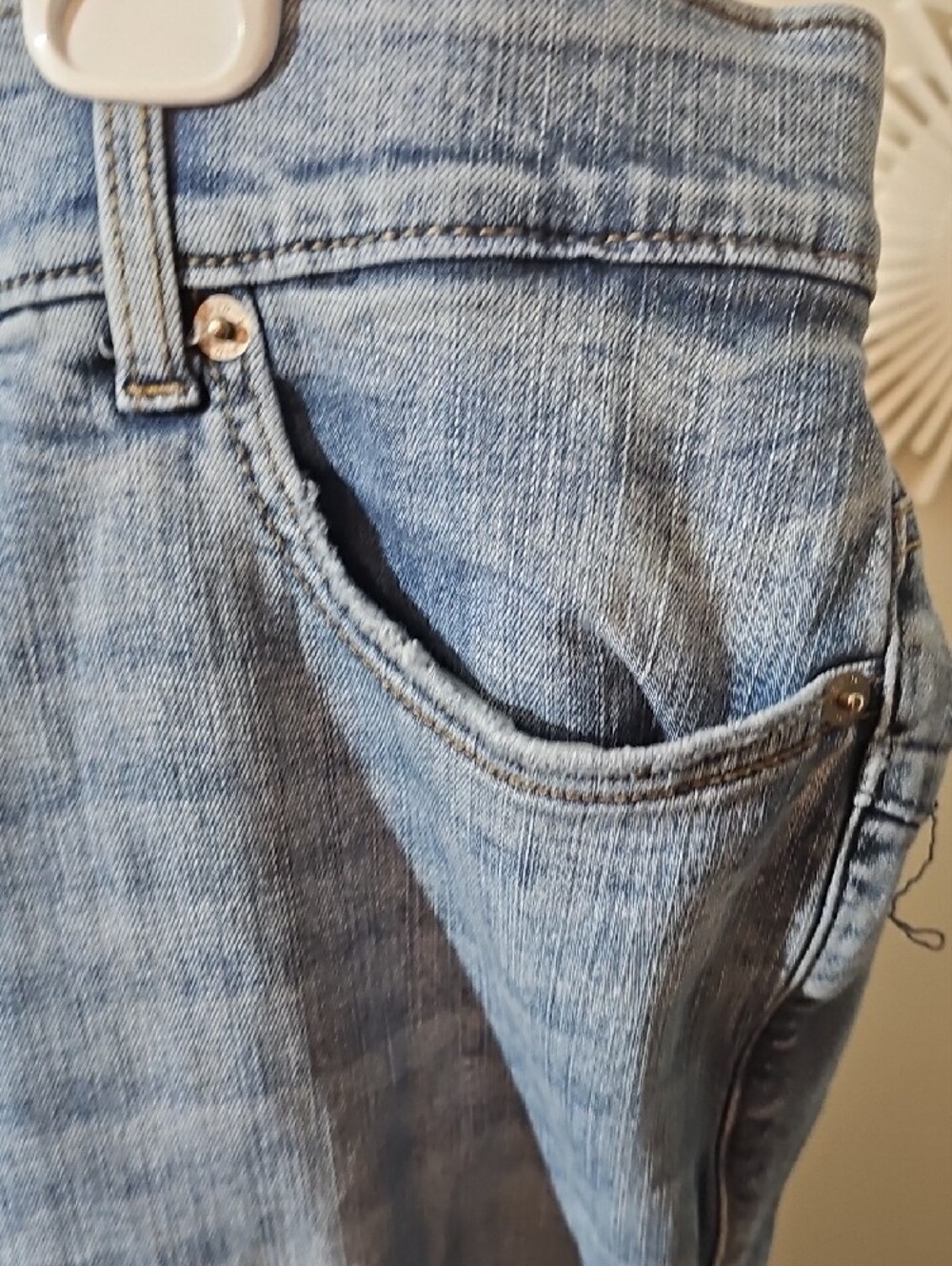 Torrid Bombshell Flare Light Blue Jeans - Picture 5 of 9